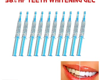 High strength teeth whitening gel refills (38% hydrogen peroxide) in syringes (3 g each)