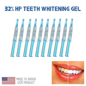 Recargas de gel clareador dental de média resistência (32% de peróxido de hidrogênio) em seringas (3 g cada)