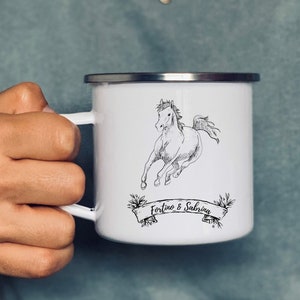 Horse Mug | rider | Horse |Mug | Mug | Ceramic cup | Enamel mug | customizable | Gift I ride I horse