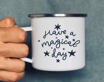 Trascorri una giornata magica | tazza | Tazza | Tazza in ceramica | Tazza smaltata | personalizzabile | Regalo I Caffè I Motivazione | positivo | Magia
