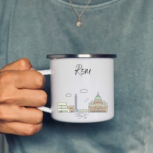 City mug Rome | Skyline | Ceramic cup | cup | city | Enamel mug | customizable | Gift | Mug