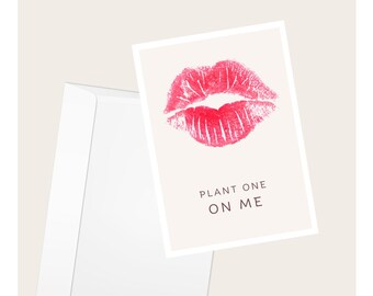 Lipstick Kisses Greeting Card - Etsy