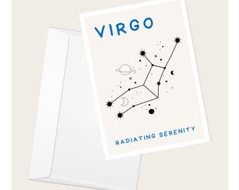 Virgo Celestial Card