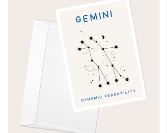 Gemini Celestial Card