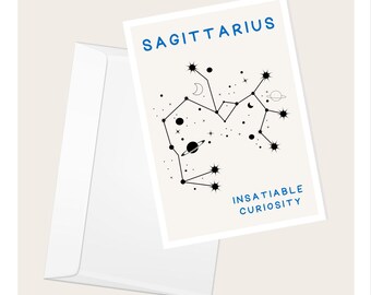 Sagittarius Celestial Card