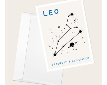 Leo Celestial Card
