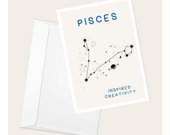 Pisces Celestial Card