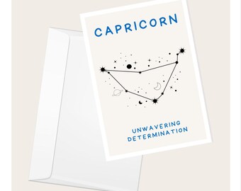 Capricorn Celestial Card