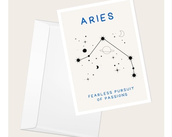 Aries Celestial Card