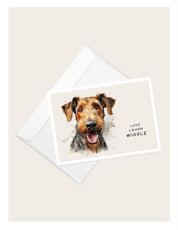 Carte De Voeux Cow-boy Avec Chien, Papeterie Impression D'art