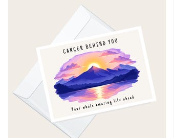Sunrise Landscape Cancer Encouragement Card