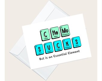 Chemo Sucks Cancer Encouragement Card