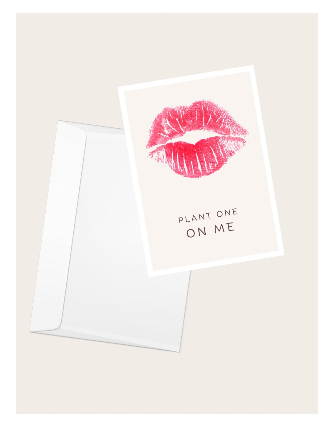 Lipstick Kisses Greeting Card - Etsy