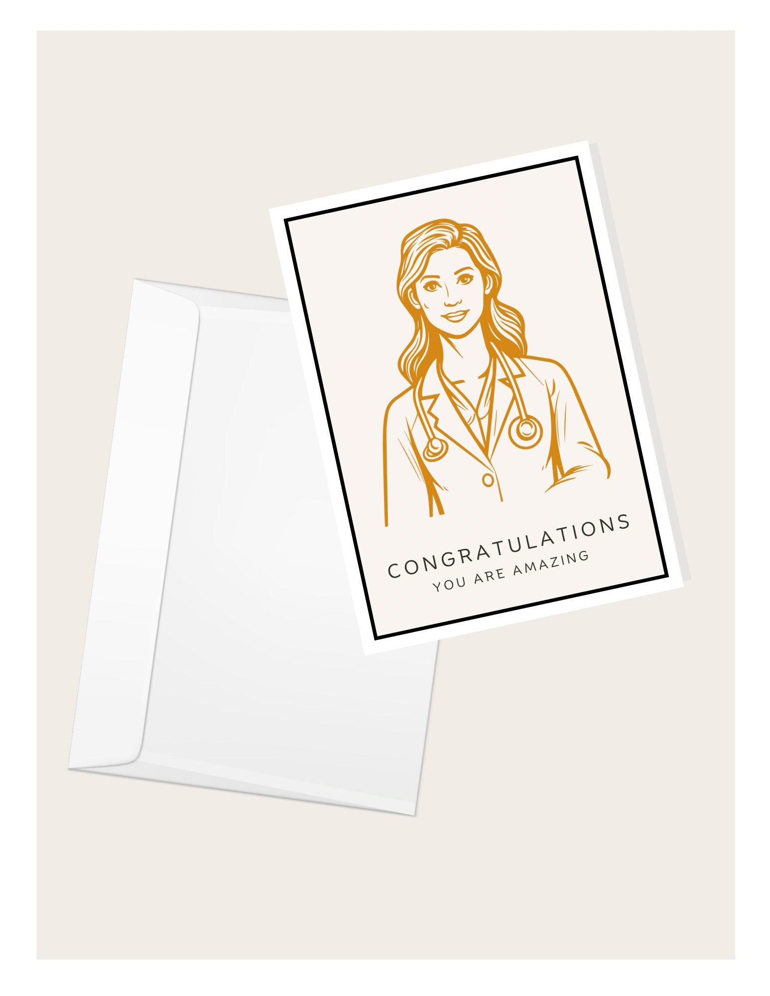 Abschlusskarte Blanko – 20,3x13,5 Cm, Für Uni, Schule, Medizin, Pflege, Als Geschenk Oder Glückwunsch