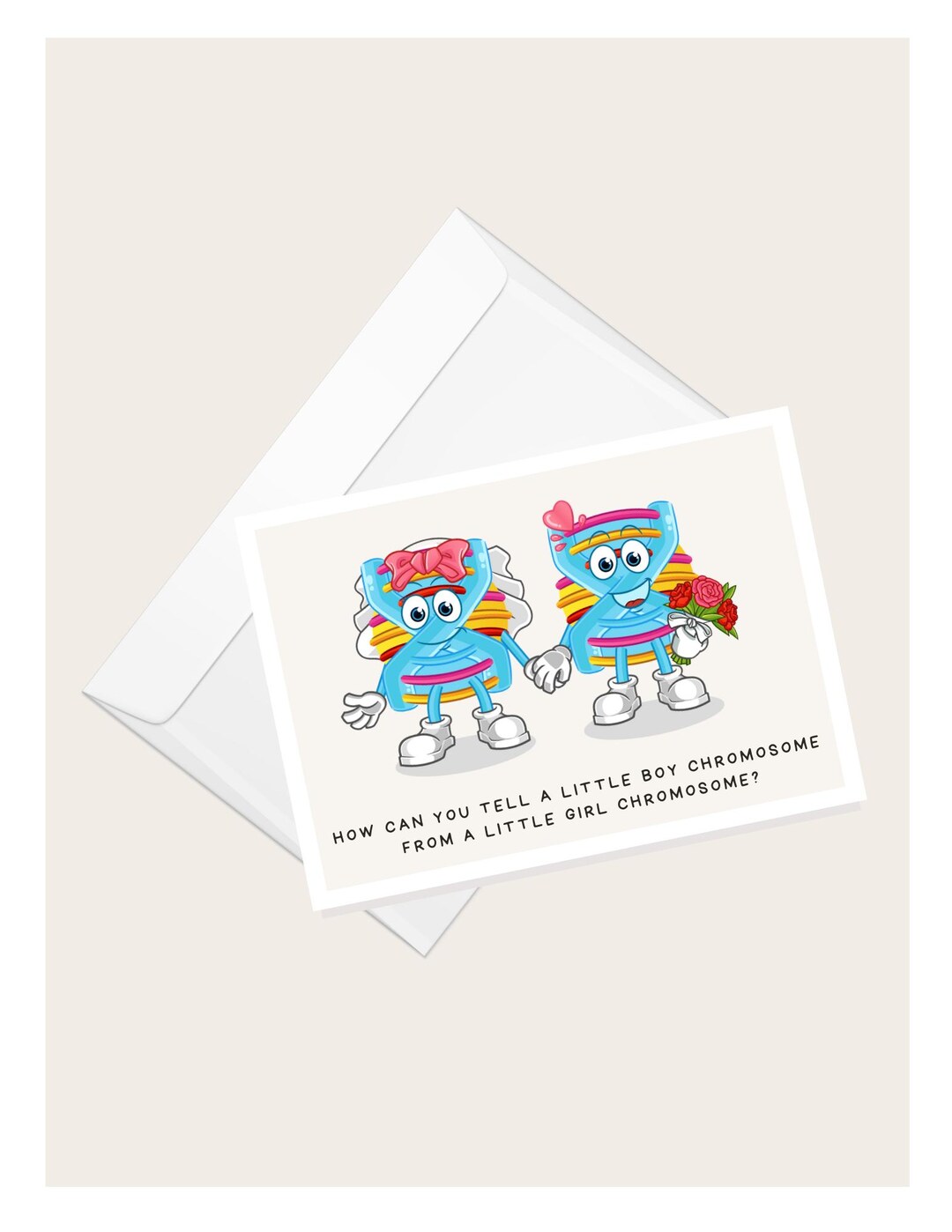 Chromosome Humorous Science Themed Card Photo Inspiration