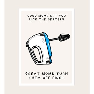Funny Baking-themed Greeting Card for Mothers - Etsy