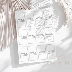 Key Fob Wristlet Tag Template – Printable Canva Design for Small ...