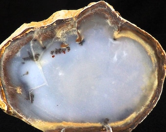 Calcedonia azul, losa de piedra natural en bruto, losa/rebanada, translúcida, talla de piedra, artesanía, lapidario, calcedonia turca