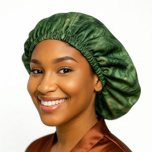 NICECONE Lange Satin-Haube Für Langes Haar – Verstellbar, Extra Groß, Glättet & Schützt über Nacht