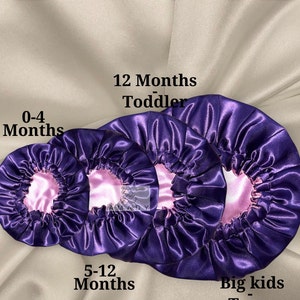 Rutschfeste Satin Baby Haarhaube, Anti Frizz Haarpflege für Kinder, Wende Haarhaube, Baby Schlafmütze, niedliches Baby Geschenk, neue Mutter Geschenk