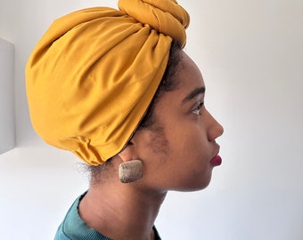 Satin Lined Pre-Tied headwrap, Head Wrap, Instant Turban, Fashion Turban, Auto Headwrap, Chemo Hat, Chemo Gift, Knot Turban, Alopecia Cap