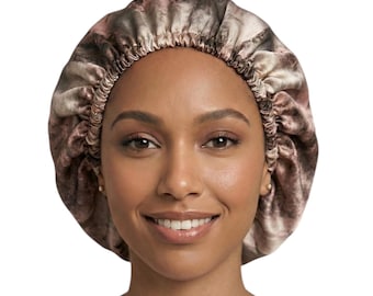 SILK hair bonnet, adjustable reversible bonnet, anti  frizz cap, curly hair cap,silk head wrap, hair care,  hair protection, gift for her