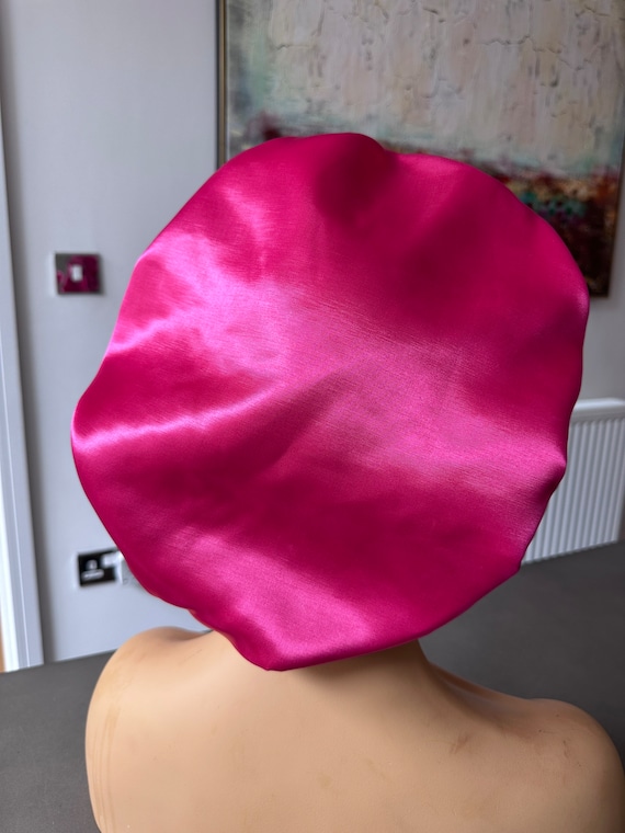 4 Stück Satin-Schlafhauben - Für Lockiges Haar, 32 Cm, Mit Elastischem Band