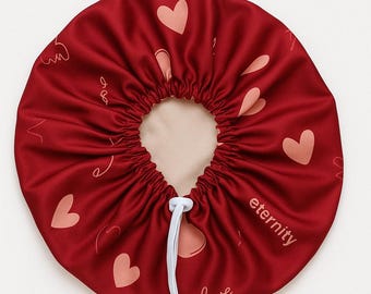 SILK+SATIN hair bonnet, adjustable reversible bonnet, anti  frizz cap, curly hair cap,silk head wrap, hair care,  hair protection,