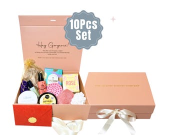 Self Care Gift Box for Women, Christmas Gift for her, Christmas Gift, Silk Bonnet, Hair Care Gift, Luxury Gift,Wellness Gift,Hamper,Spa Gift