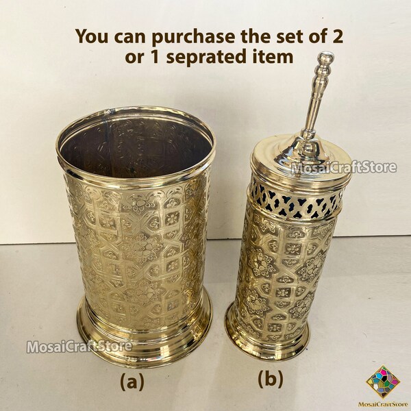 Brass Trash Can Etsy