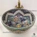 Moroccan ceramic sink, Handpainted sink for kitchen and bathroom vanity 