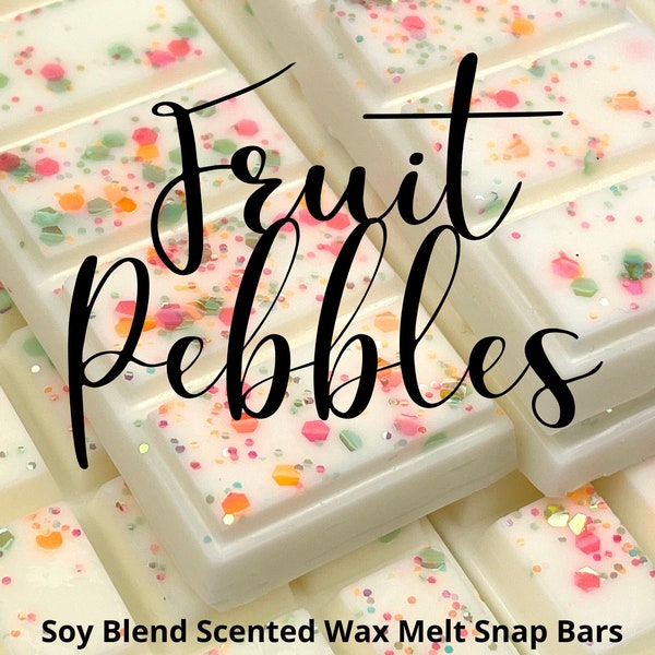 Fruit Pebbles Cereal Scented Wax Melts Soy Blend, Highly Scented