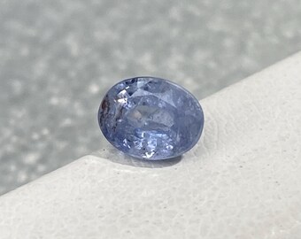 Natuurlijke blauwe edelsteen Kasjmir-saffier: 0,95 karaat ovaal geslepen, onverwarmd