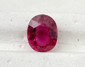 1,43 karaat natuurlijke toermalijn toermalijn ovaal geslepen 9 x 7 mm natuurlijke toermalijn edelsteen | Losse toermalijnsteen | natuurlijke gefacetteerde ovale edelsteen van 9 x 7 mm