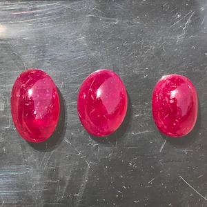 100% Natural Ruby Cabochon 9x6mm oval shape 8x6mm Flat back gemstone Pigeon Blood Ruby Cabochon lot 6.69 ct Red Ruby cabs for jewelry making