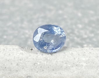 Kashmir blauwe saffier edelsteen: 1,10 kt ovale, gefacetteerde losse edelsteen