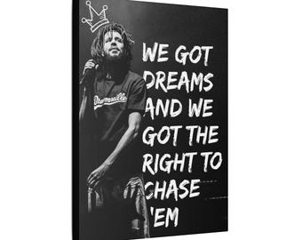J. Cole Inspirational Zitat Leinwand Kunst Arbeit