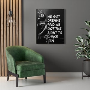 J. Cole Inspirational Quote Canvas Art Work