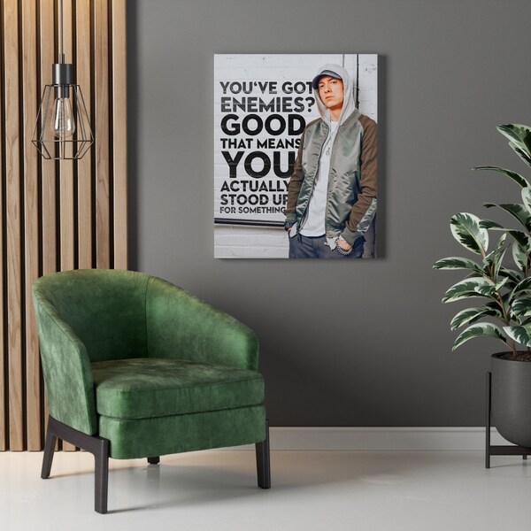 Eminem Inspirational Quote Canvas Art Work