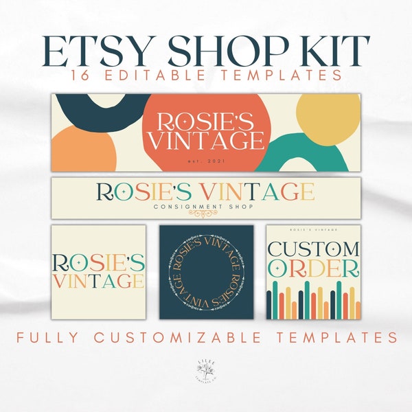 Etsy Shop Kit, Etsy Shop Banner, Etsy Shop Banner Set, Etsy Branding Kit, Etsy Shop Kit Vorlage, Etsy Shop Banner Vorlage