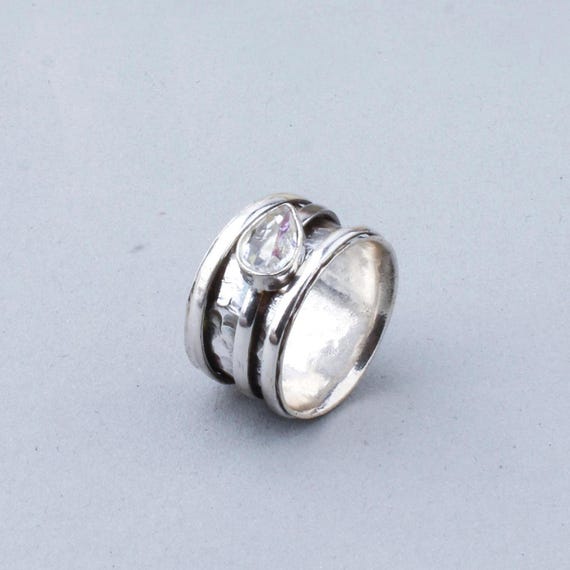 Rainbow Moonstone Pear Shape Earrings Hammered and Bead Design Antiqued Sterling Silver Rainbow Moonstone Pear Shape Earrings Hammered and Bead Design Antiqued Sterling Silver