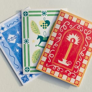 Weihnachtskarten-Packung | Weihnachtsgrüße Card Pack | Illustrierte Weihnachtskarten