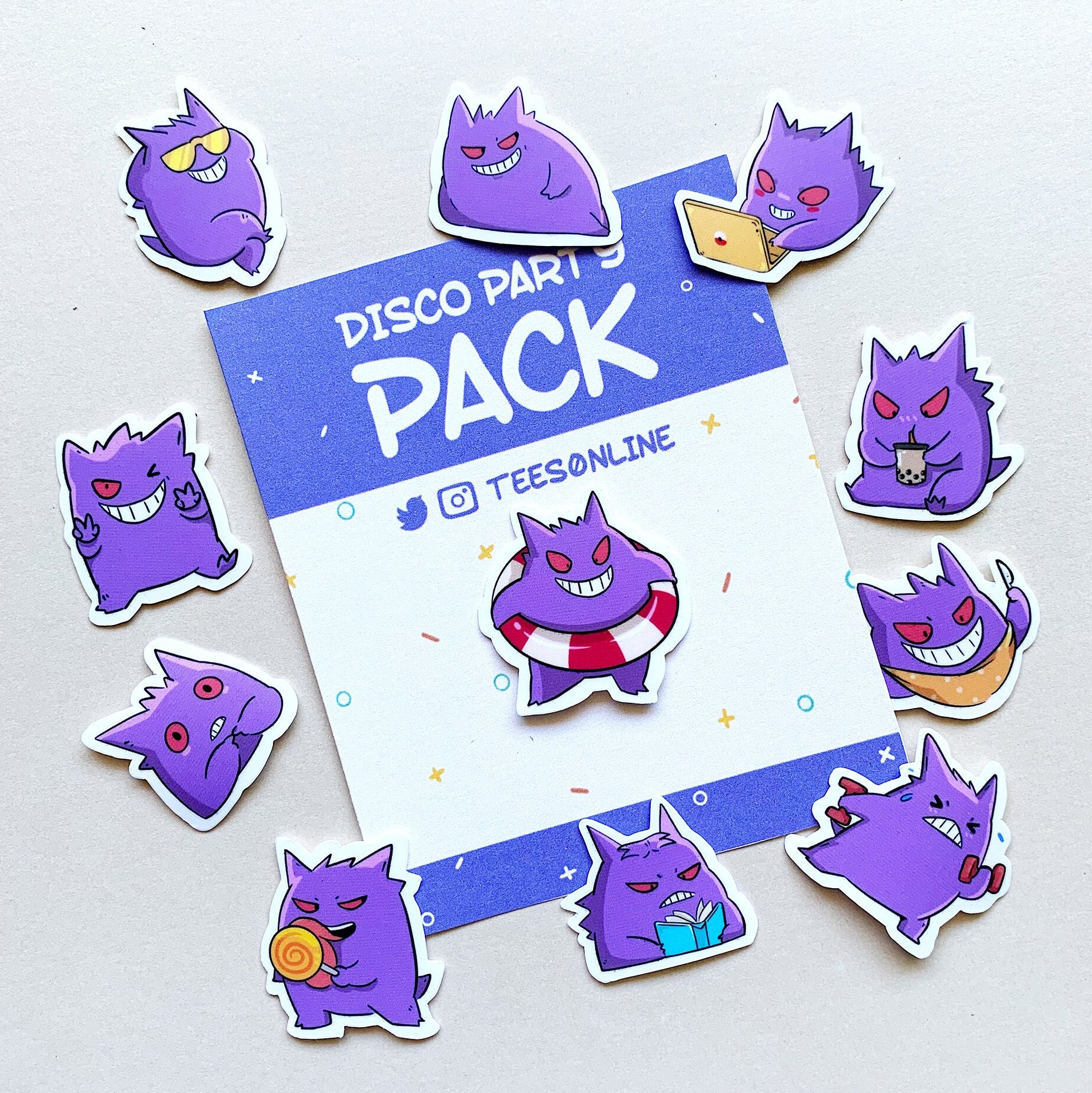 Heartless #094 Gengar Shiny Sticker – Mike Rodriguez Graphics