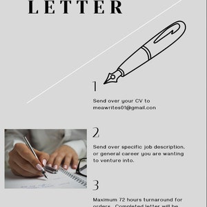 Servicio de escritura de carta de presentación