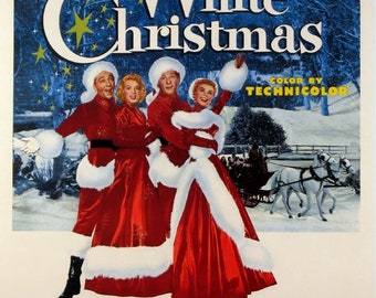 1954 White Christmas Movie Poster Print > Bing Crosby > Danny Kaye > Rosemary Clooney > Vera Ellen