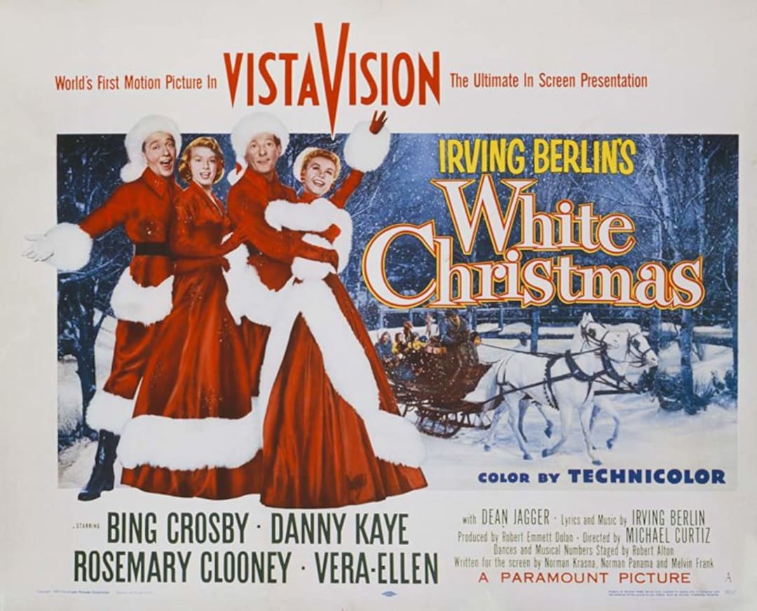 1954 White Christmas Movie Poster Print > Bing Crosby > Danny Kaye