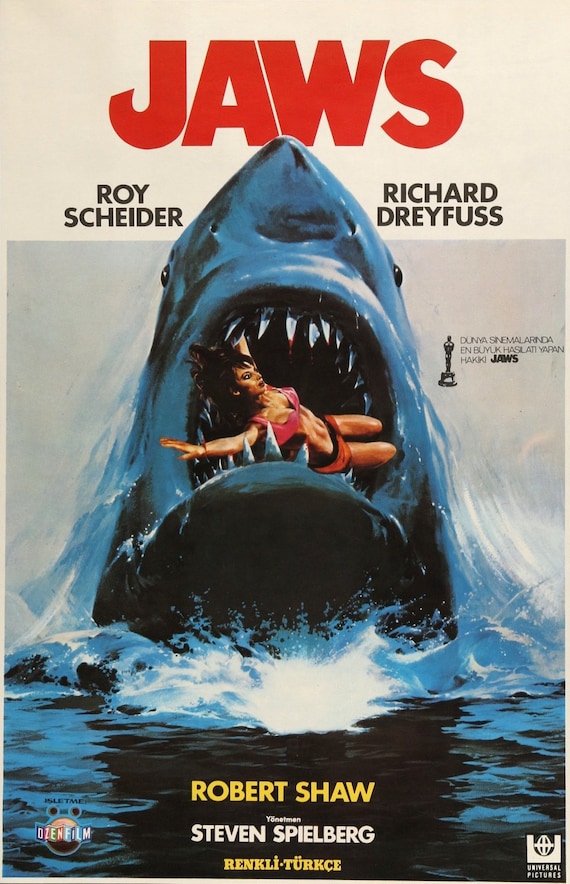 1975年映画『ジョーズ（Jaws） 』US版インサートポスター US版ポスター『ジョーズ』（Jaws）☆スティーヴン・スピルバーグ