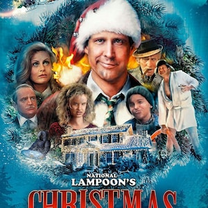 1989 National Lampoons Christmas Vacation Movie Poster Print &gt; Clark Griswold