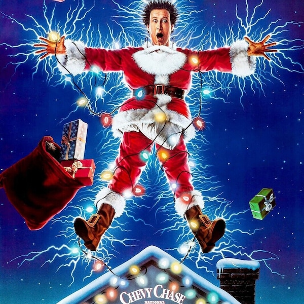 1989 National Lampoons Christmas Vacation Movie Poster 11X17 Clark Griswold Chevy Chase Jelly Of The Month Club Cousin Eddie Russ Audrey