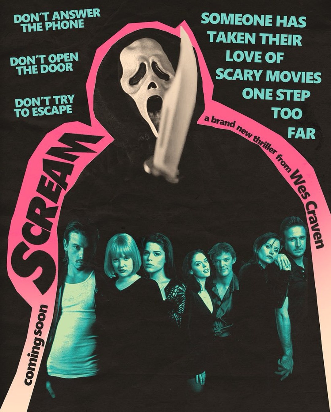 Ghost Face Scream Scary Movie Poster Print by Chris Oz Fulton -   Portugal